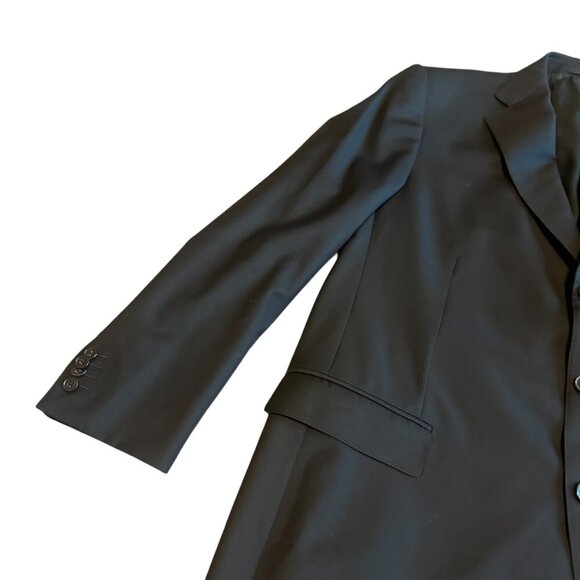 Ermenegildo Zegna Black Button-Down Blazer Jacket Sport Coat Classic Size 54R - Picture 3 of 15